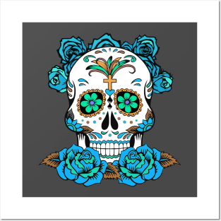 Dia De Los Muertos, Sugar Skull Design Posters and Art